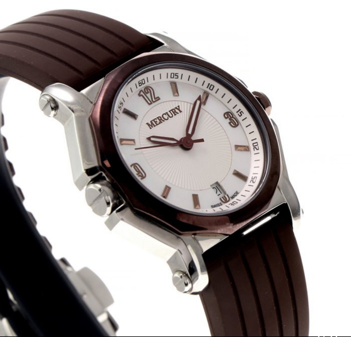 Mercury • Swiss Watch • Stainless Steel Quartz 39.50mm • Date • ME1080-SCX-1