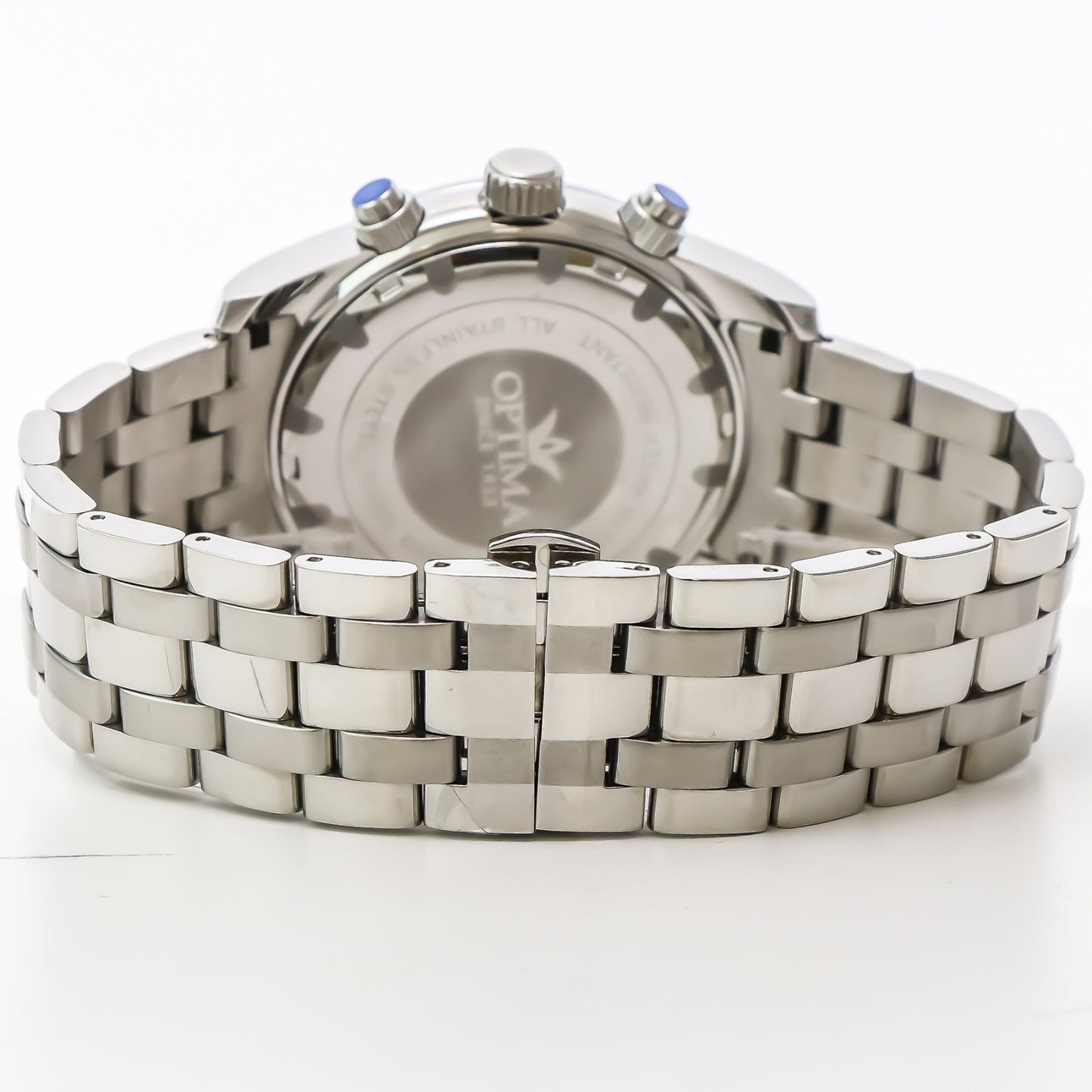 Optima • Swiss Chronograph Watch • Stainless Steel • 44.15mm • Quartz • 5ATM
