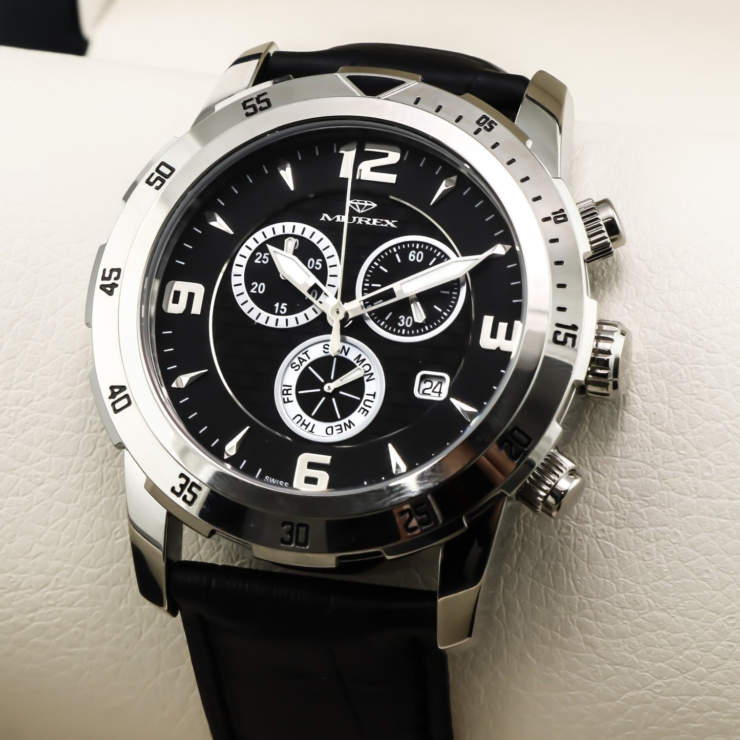 Murex • Swiss Chronograph Watch • Stainless Steel • Quartz • 45mm • MUC508