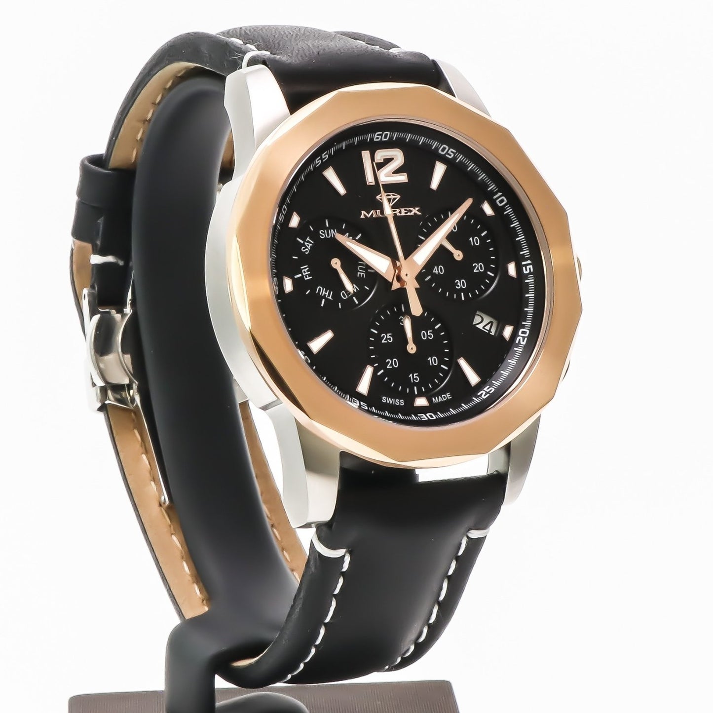 Murex • Swiss Chronograph Watch • Stainless Steel Quartz 44.7mm • 5ATM • MUC605