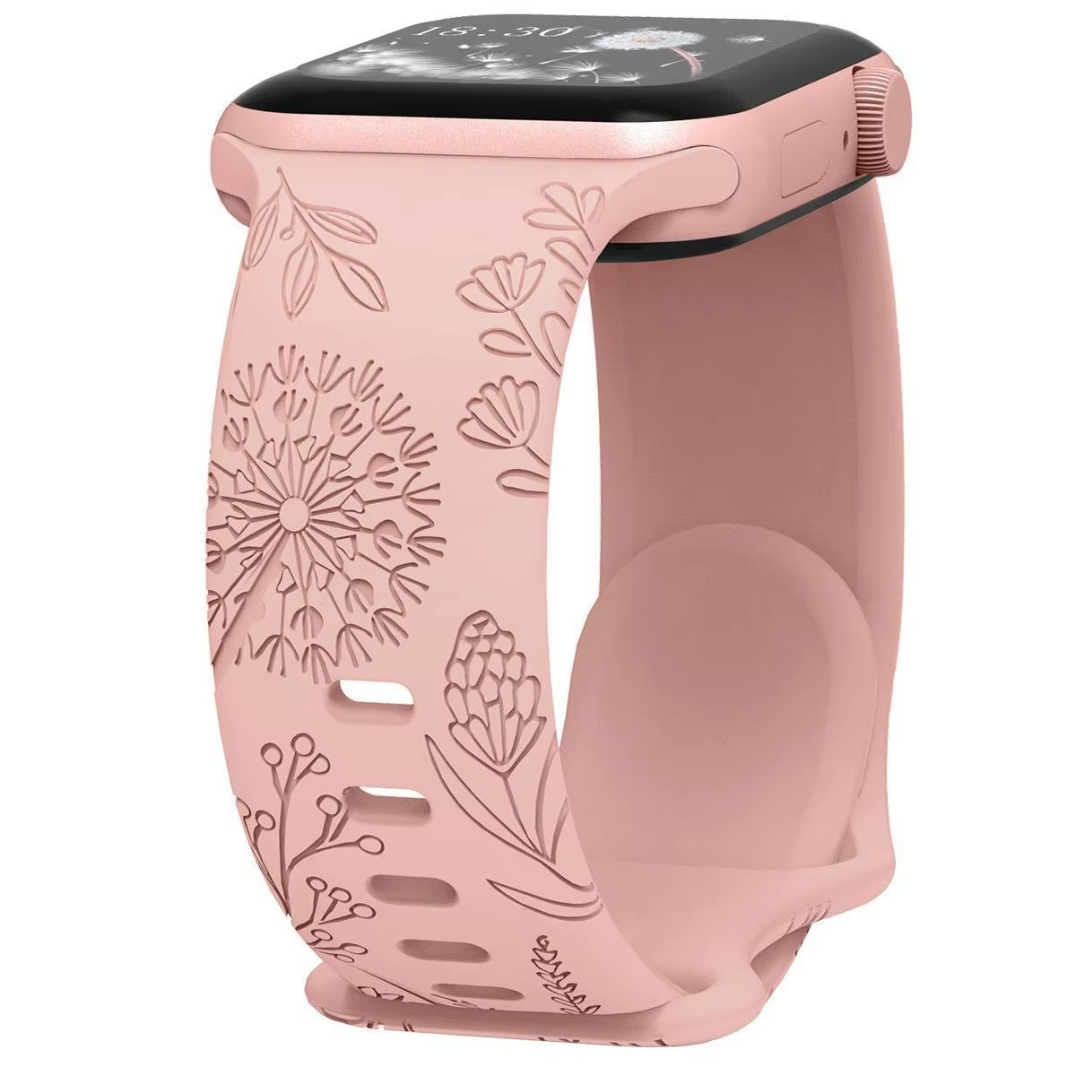 Engraved Silicone Strap • Compatible With Apple Watch • 38/40/41 or 42/44/45/49