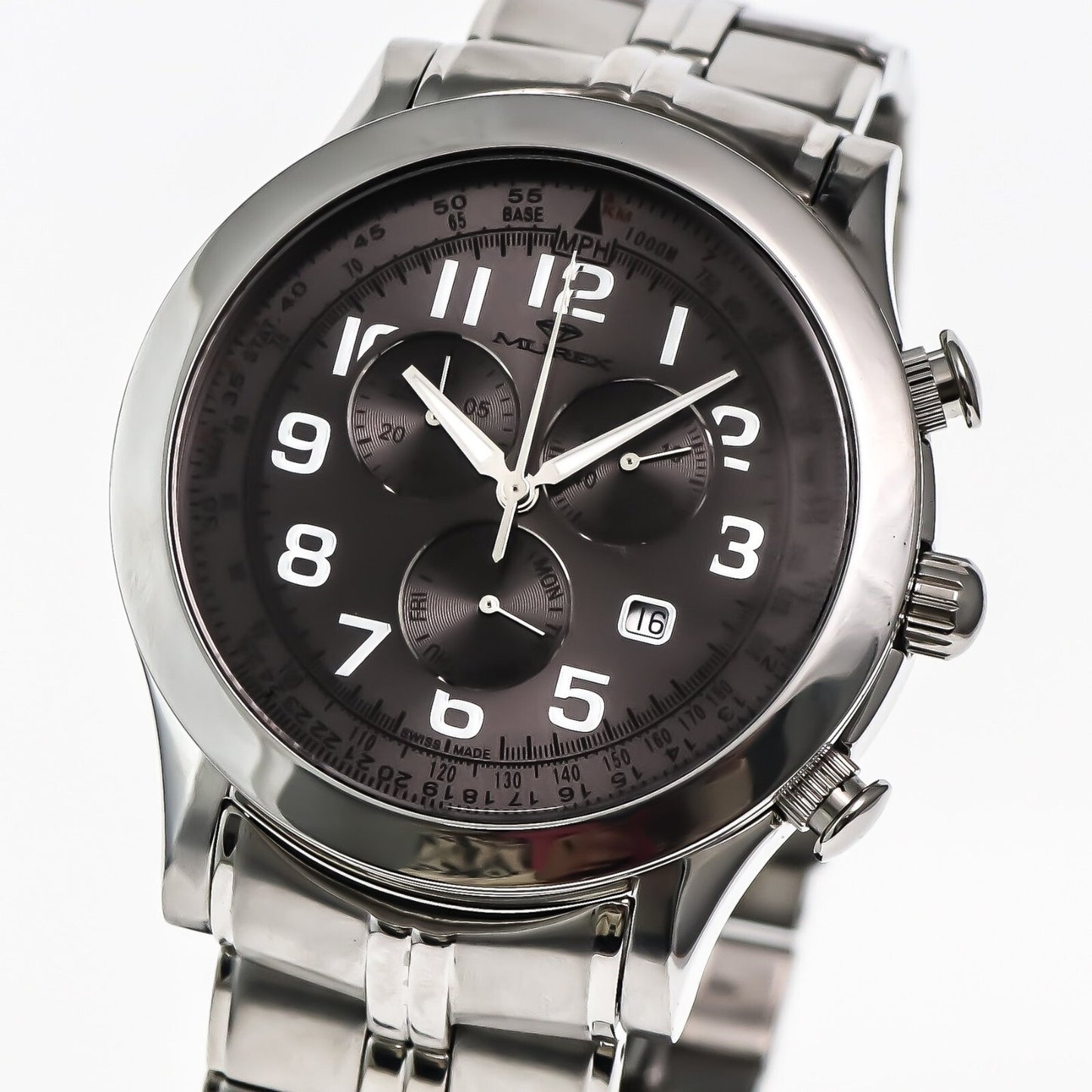 Murex • Swiss Chronograph Watch • Stainless Steel • 47mm • Quartz • 5ATM