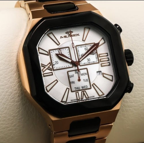 Murex • ISC880-RB-7 • Swiss Chronograph Watch • Chocolate • Date SubDay • 3ATM