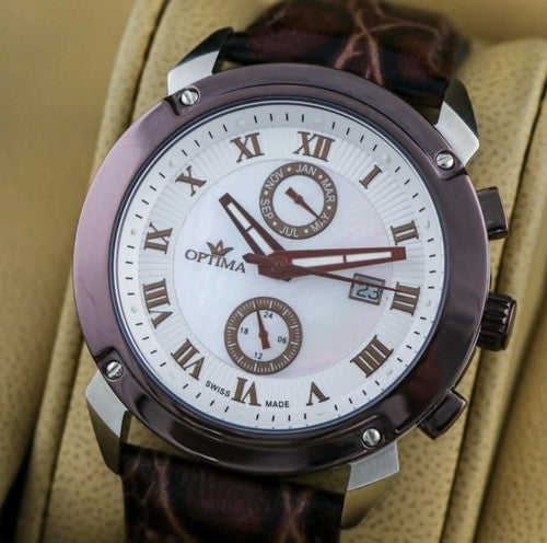 Optima • Swiss Chronograph Watch • OSC241-SCL-7 • Dual Time • Day Date