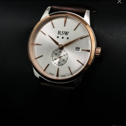 RSW • 44mm • Swiss Watch • PVD Rose Gold • Swiss Ronda • SubSeconds • RSWM106