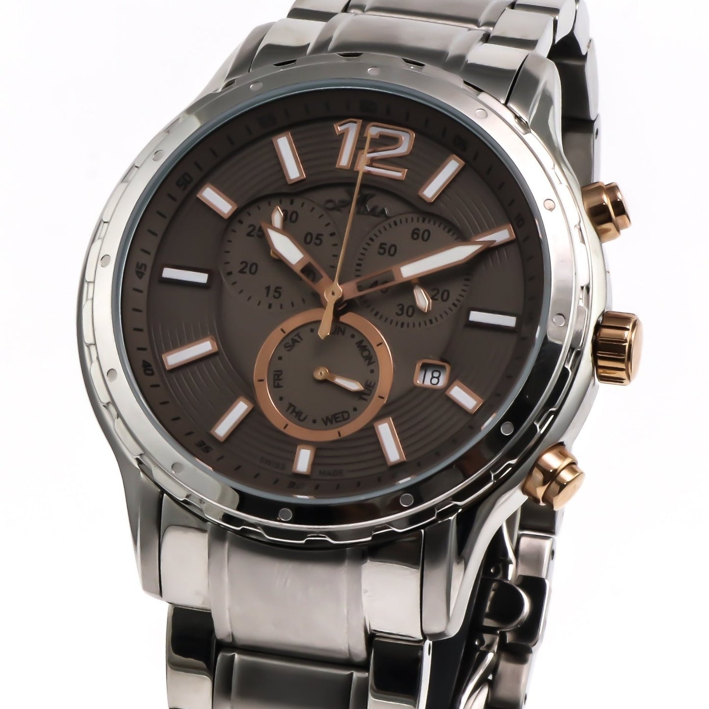 Optima • Swiss Chronograph Watch • Stainless Steel • 44.5mm • Quartz• OSC362