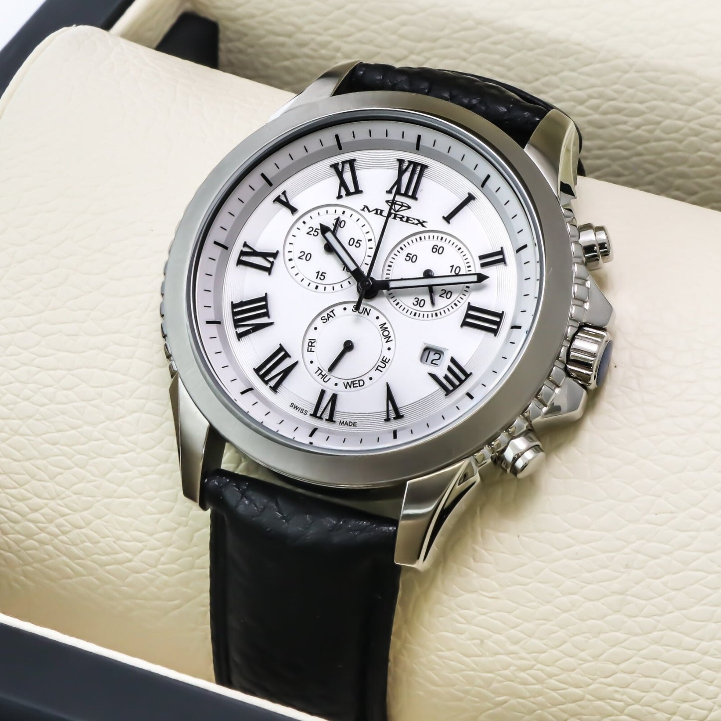 Murex • Swiss Chronograph Watch • Stainless Steel • 47mm • Quartz • 5ATM