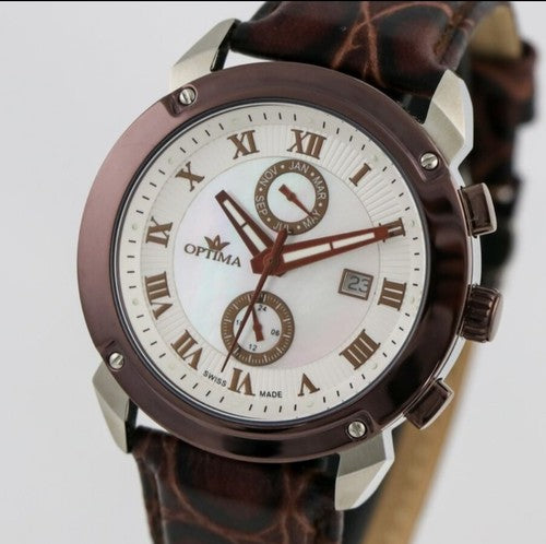 Optima • Swiss Chronograph Watch • OSC241-SCL-7 • Dual Time • Day Date