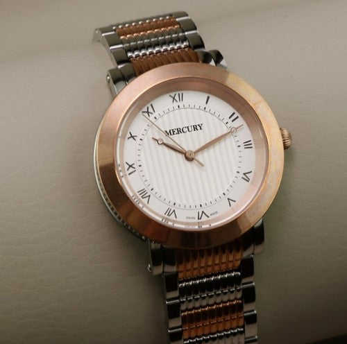 Mercury • Swiss Women's Watch • 36MM • PVD Rose Gold • WR50 ME430-SR-1