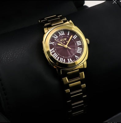 RSW • Swiss Watch • Stainless Steel PVD Gold • Quartz • 30mm • 5ATM • RSWL114