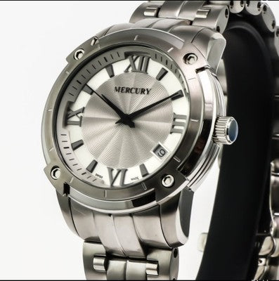 Mercury Swiss Watch • Women's • Stainless Steel Quartz • 38.5mm 10ATM • ME10240