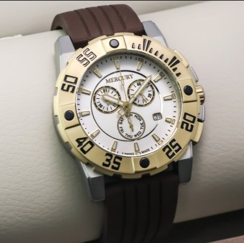 Mercury - Swiss Chronograph Watch • Stainless Steel Quartz • 44mm • ME10225