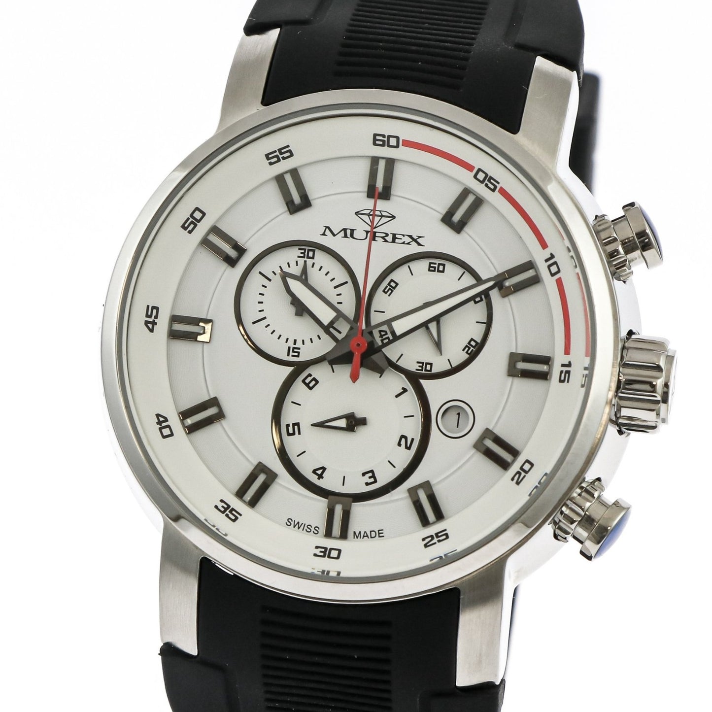 Murex • Swiss Chronograph Watch • Stainless Steel • Quartz • 45mm • MUC555