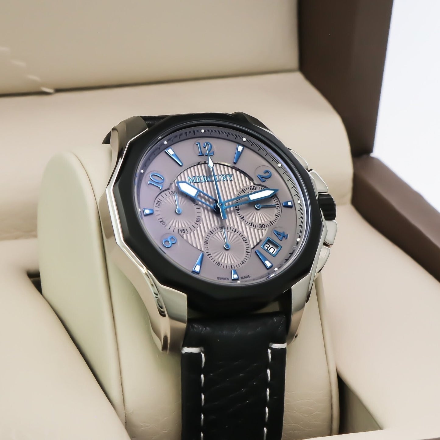 Mercury • Swiss Chronograph Watch • Stainless Steel Quartz • 45mm • 5ATM • ME350