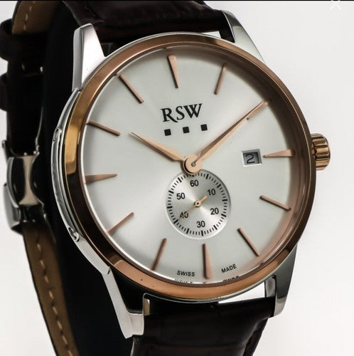 RSW • 44mm • Swiss Watch • PVD Rose Gold • Swiss Ronda • SubSeconds • RSWM106
