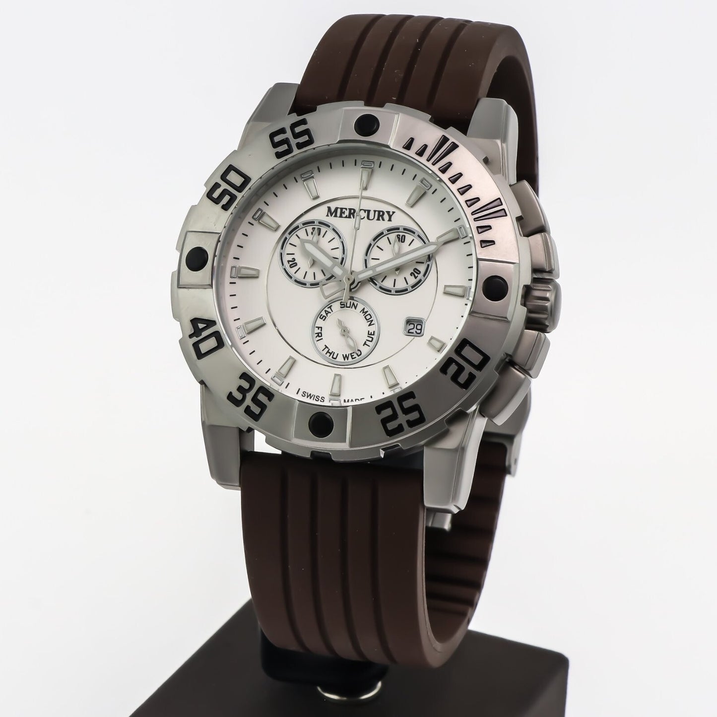 Mercury • Swiss Chronograp Watch • Stainless Steel • 44mm • Quartz • 5ATM