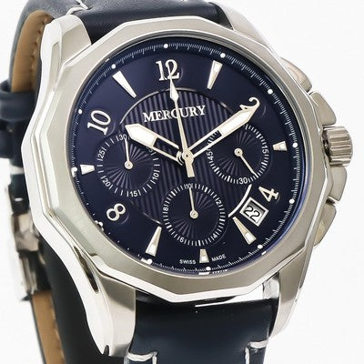 Mercury • Swiss Chronograph • ME350-SL-9 • 45mm • Men's • Blue strap Men