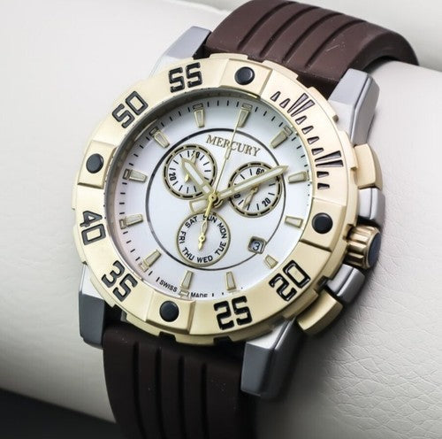 Mercury - Swiss Chronograph Watch • Stainless Steel Quartz • 44mm • ME10225