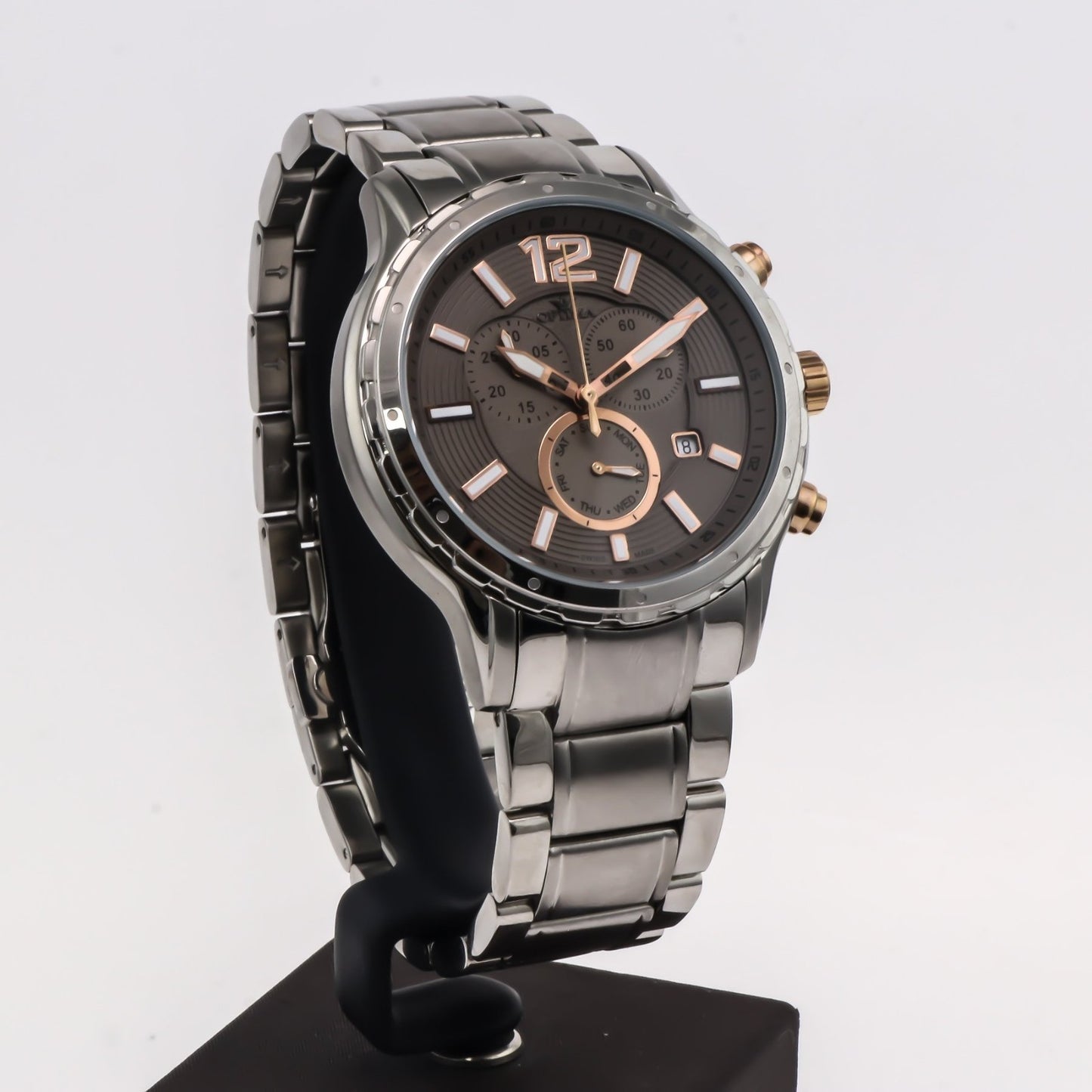 Optima • Swiss Chronograph Watch • Stainless Steel • 44.5mm • Quartz• OSC362