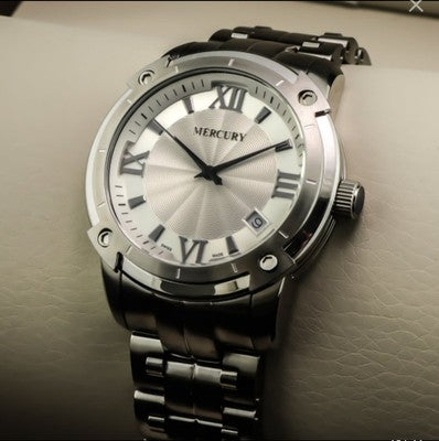Mercury Swiss Watch • Women's • Stainless Steel Quartz • 38.5mm 10ATM • ME10240