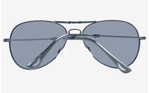 AVIATOR Sunglasses • AVGSR 635BKS • 100% UVA UVB • Foldable Full Rim • 59•49•145