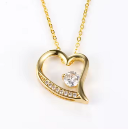 Heart Classic Zircon • Forever Love • Stainless Steel Jewelry Necklace