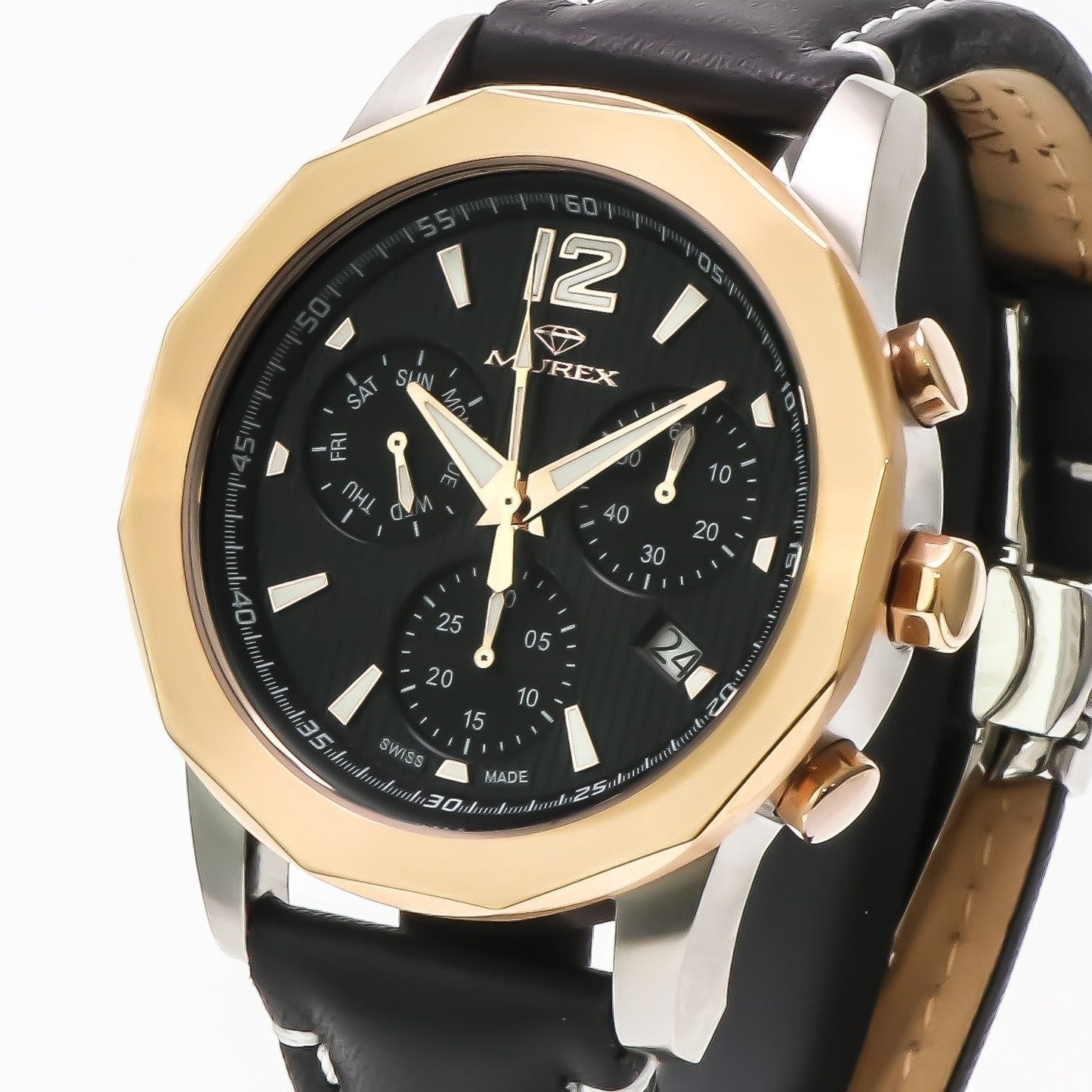 Murex • Swiss Chronograph Watch • Stainless Steel Quartz 44.7mm • 5ATM • MUC605