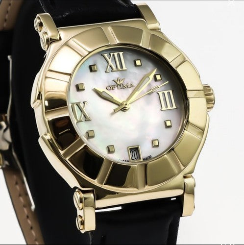OPTIMA • 38mm • Swiss Women's Watch • OSL300-GL-7 • PVD Gold • WR50M