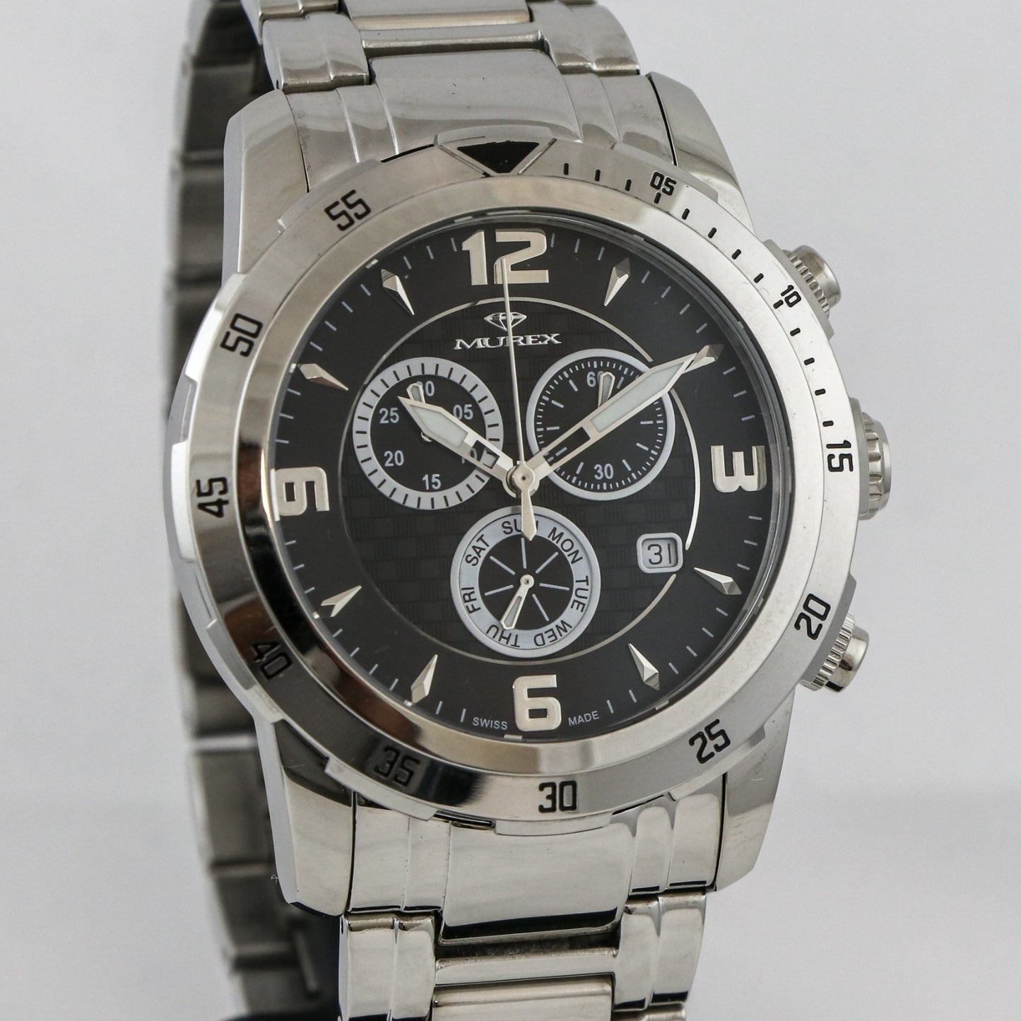 Murex • Swiss Chronograph Watch • Stainless Steel • Quartz • 45mm • MUC508