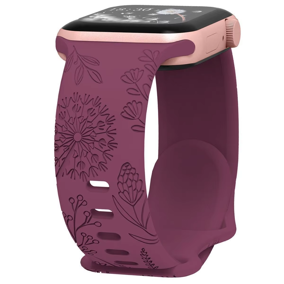 Engraved Silicone Strap • Compatible With Apple Watch • 38/40/41 or 42/44/45/49
