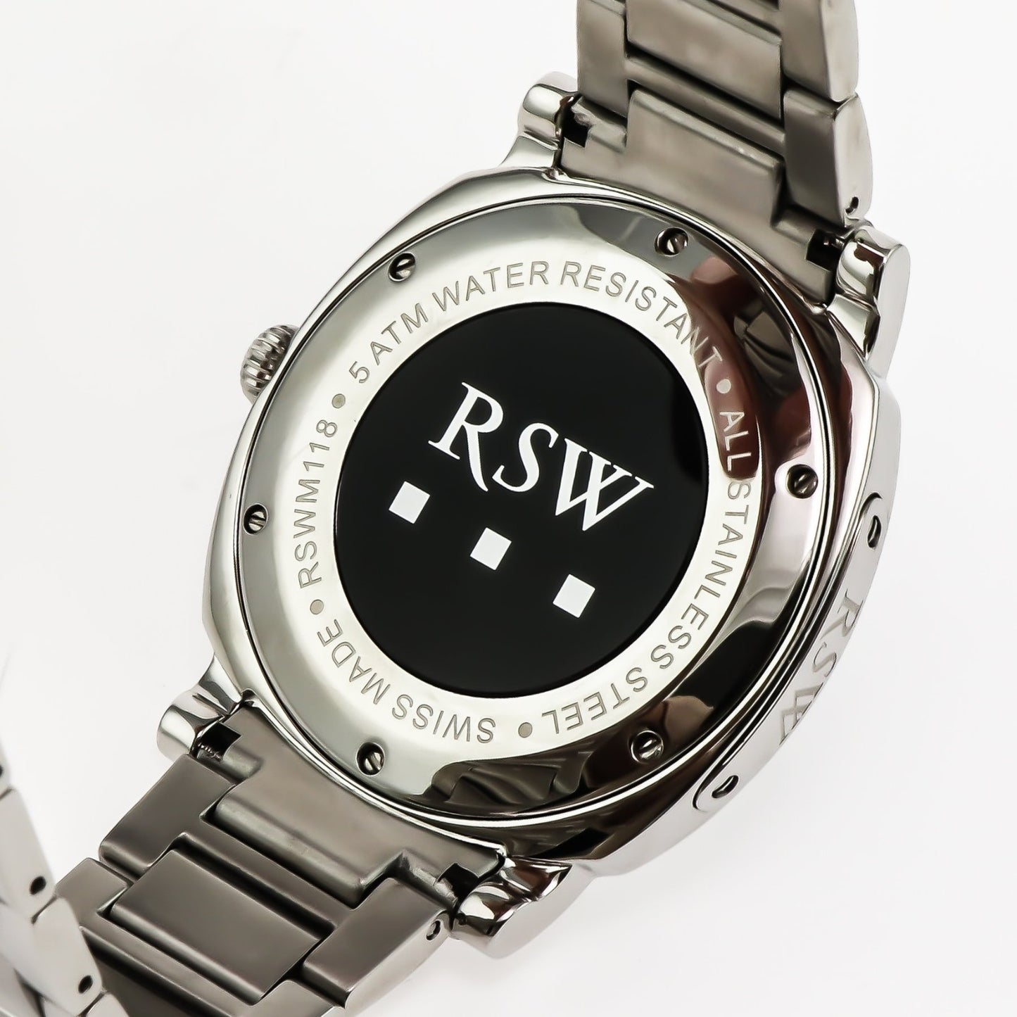 RSW • Swiss Watch • Stainless Steel • 46.80mm• Quartz • 5ATM • RSWM118