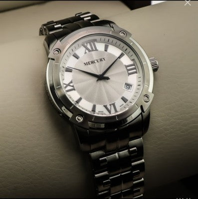 Mercury Swiss Watch • Women's • Stainless Steel Quartz • 38.5mm 10ATM • ME10240