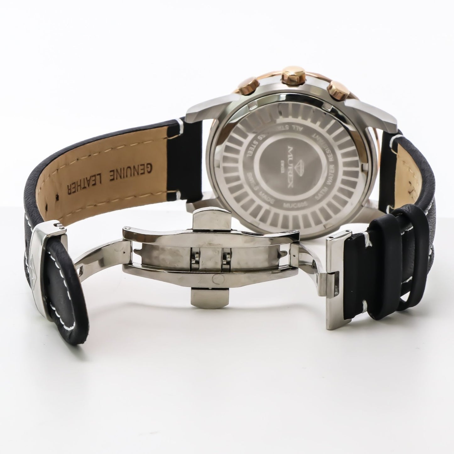 Murex • Swiss Chronograph Watch • Stainless Steel Quartz 44.7mm • 5ATM • MUC605