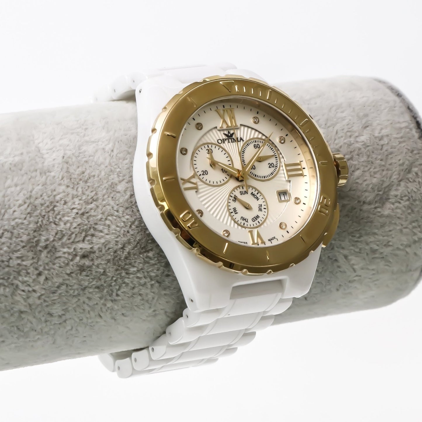 Optima • Swiss Chronograph Watch • Stainless Steel • 43mm • Quartz • 5ATM