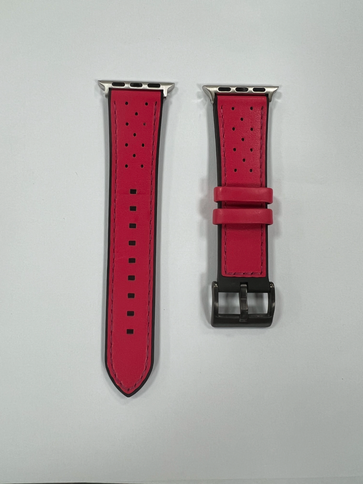 Luxury Leather iWatch Band Compatible w Apple Watch • 38/40/41 or 42/44/45/46/49