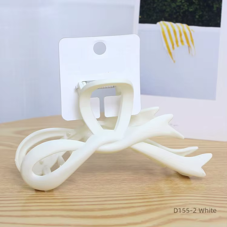 Bow Women Hair Claw Clip 13cm • Matte Spray Butterfly Clamp • Maillard Style
