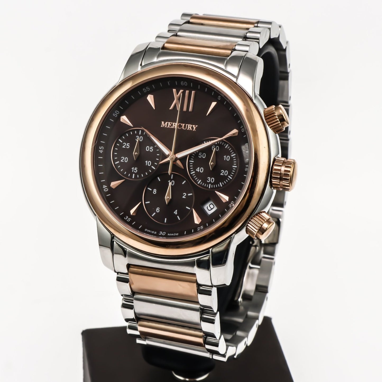 Mercury • Swiss Chronograph Watch • Stainless Steel • 44mm • Quartz • 5ATM