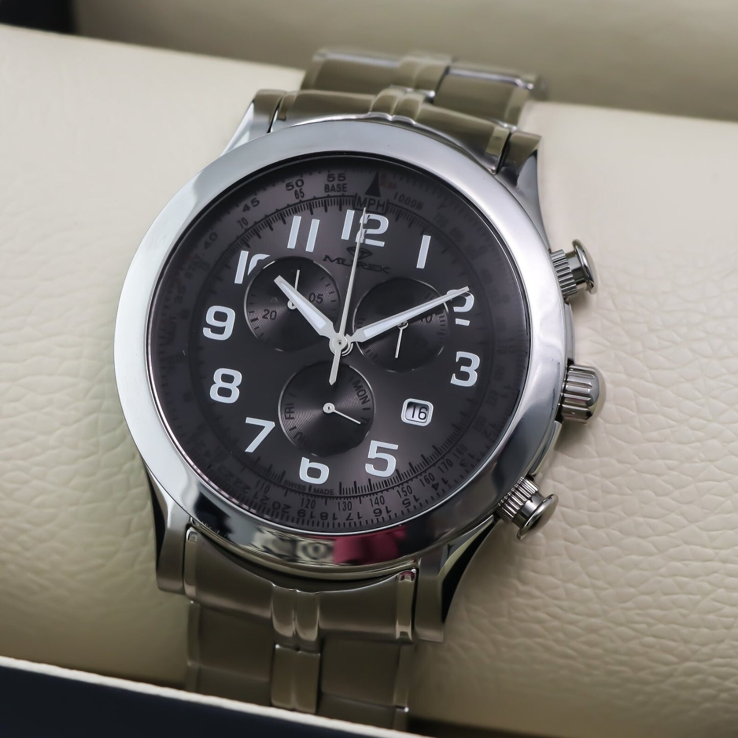 Murex • Swiss Chronograph Watch • Stainless Steel • 47mm • Quartz • 5ATM