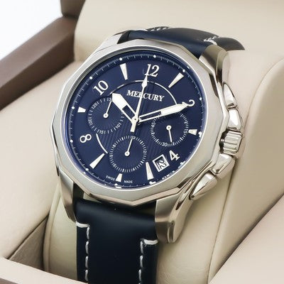 Mercury • Swiss Chronograph • ME350-SL-9 • 45mm • Men's • Blue strap Men
