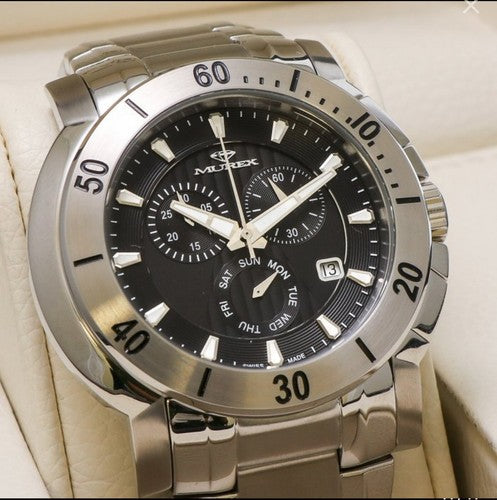 Murex • Swiss Chronograph Watch • Stainless Steel Quartz • 48mm • 5ATM • MUC578