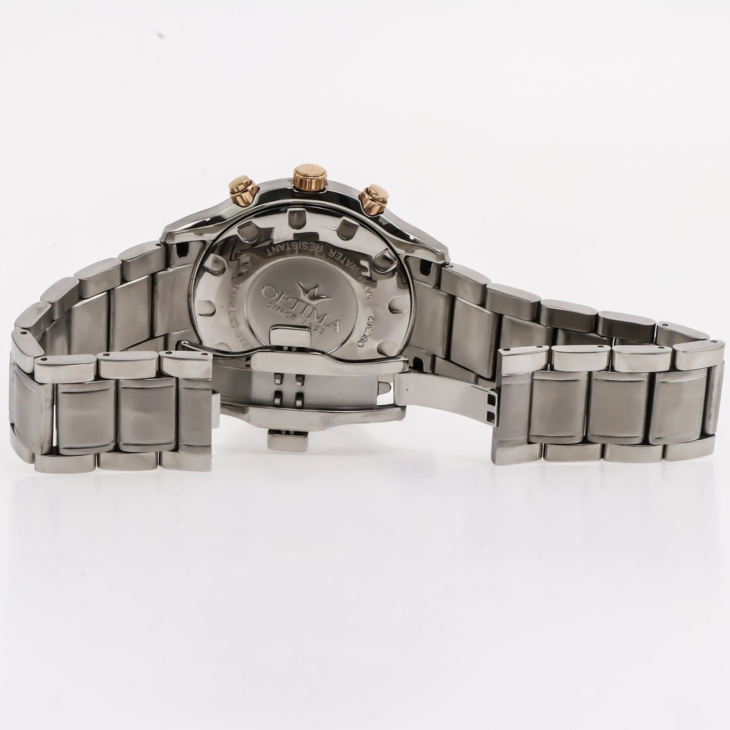 Optima • Swiss Chronograph Watch • Stainless Steel • 44.5mm • Quartz• OSC362