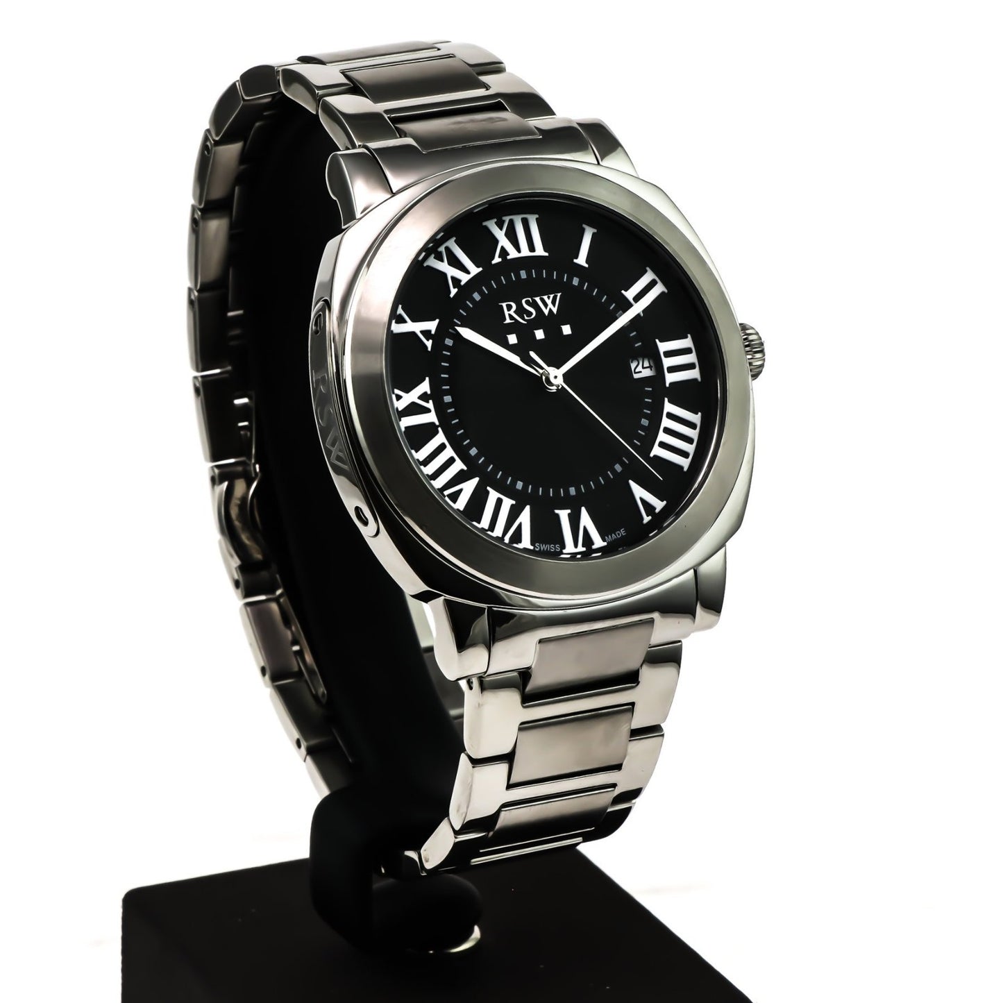 RSW • Swiss Watch • Stainless Steel • 46.80mm• Quartz • 5ATM • RSWM118
