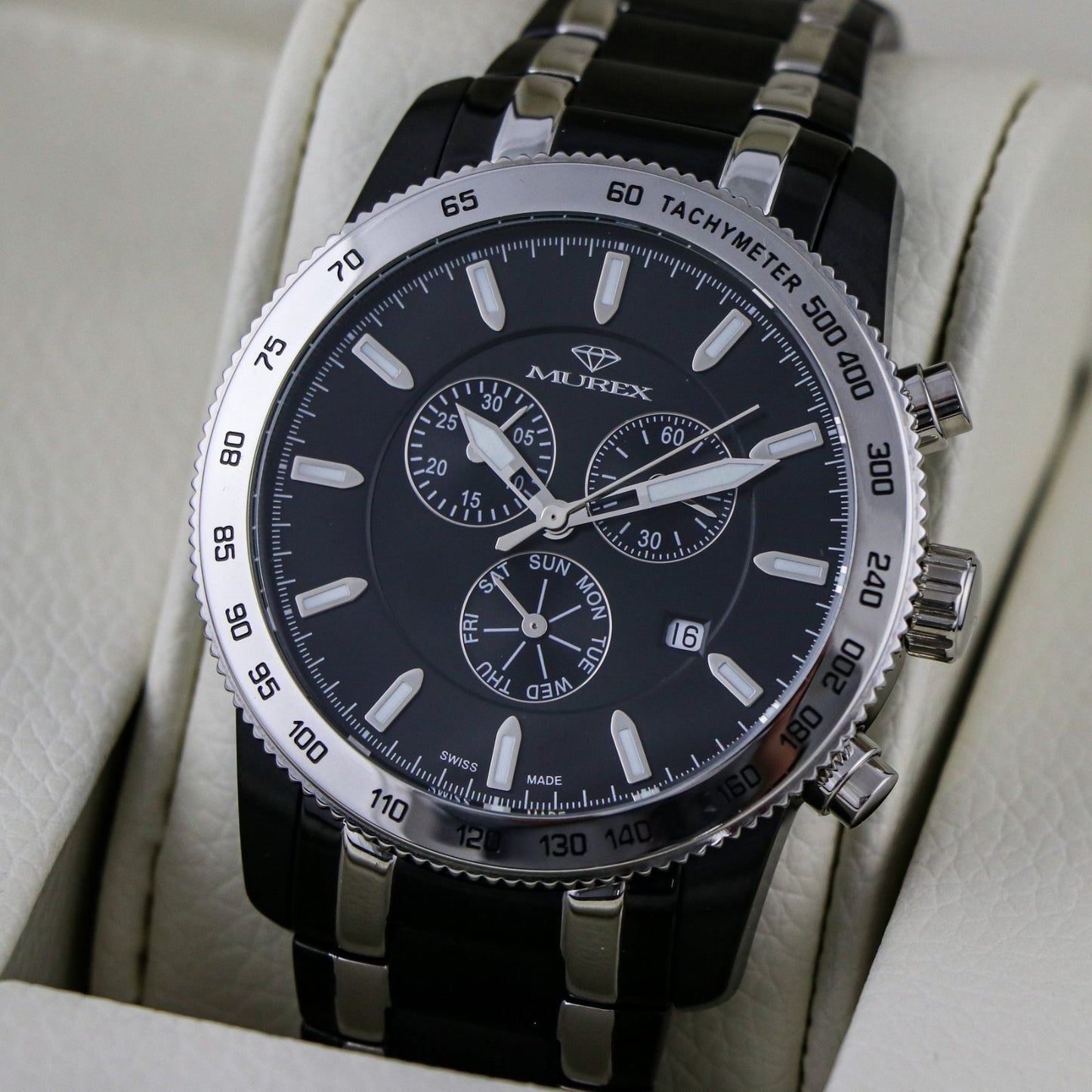 Murex • Swiss Chronograph Watch • Bi Color Stainless Steel • 44.5mm • MUC591