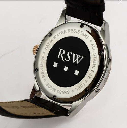 RSW • 44mm • Swiss Watch • PVD Rose Gold • Swiss Ronda • SubSeconds • RSWM106