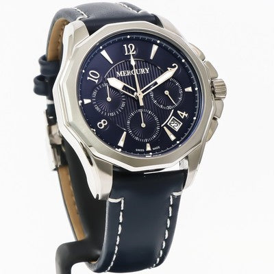 Mercury • Swiss Chronograph • ME350-SL-9 • 45mm • Men's • Blue strap Men