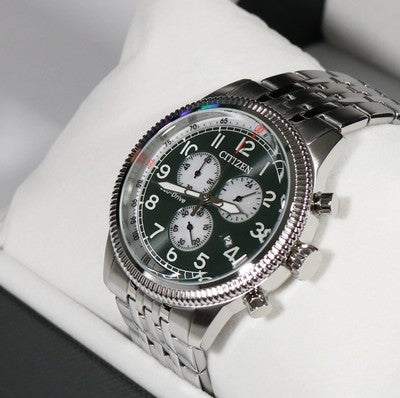 Citizen Men Eco-Drive Watch • Chrono Eco Drive • 10ATM • AT2460-89L