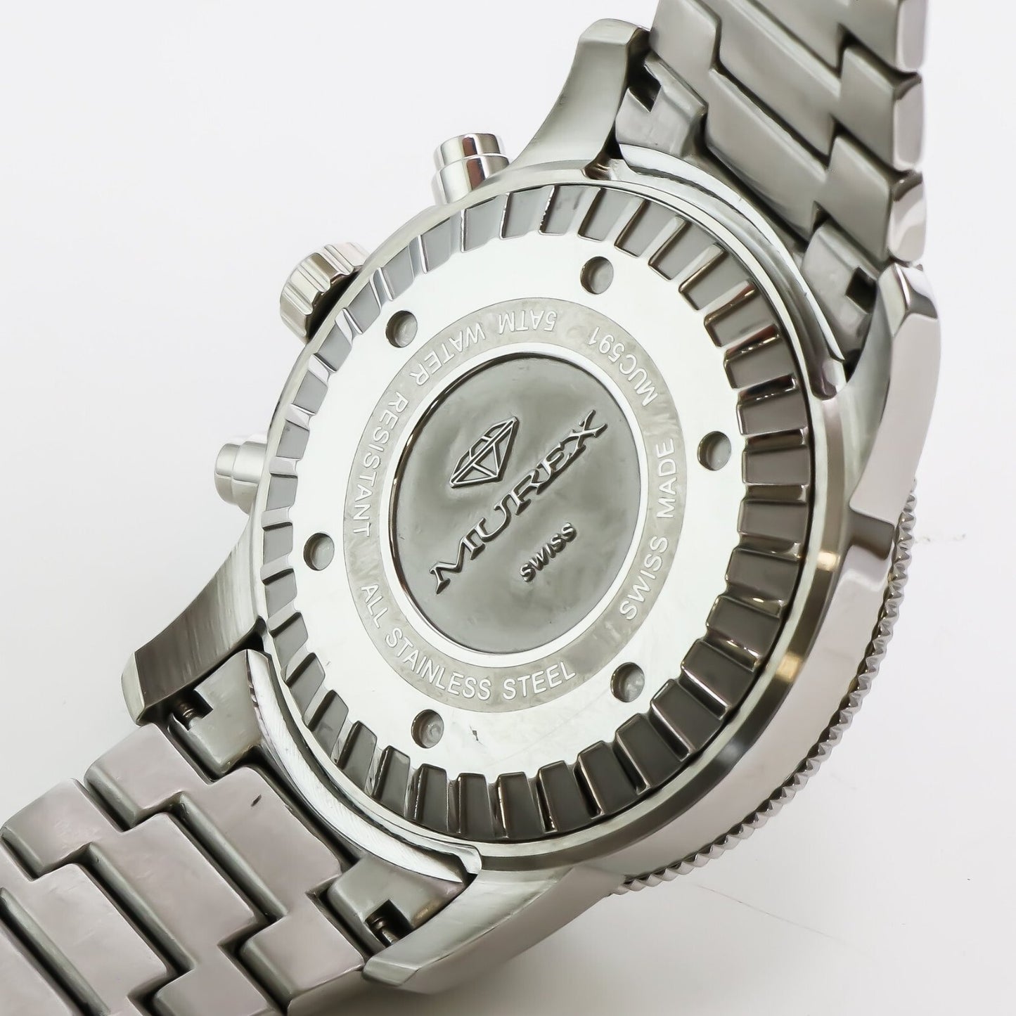 Murex • 44.5mm • Swiss Chronograph •Watch •Date SubDay • WR50M • MUC591-SS-1