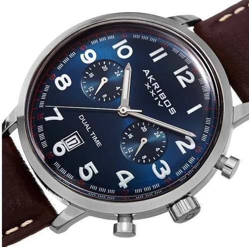 AKRIBOS XXIV • 42mm • ak1023ssbu• Blue