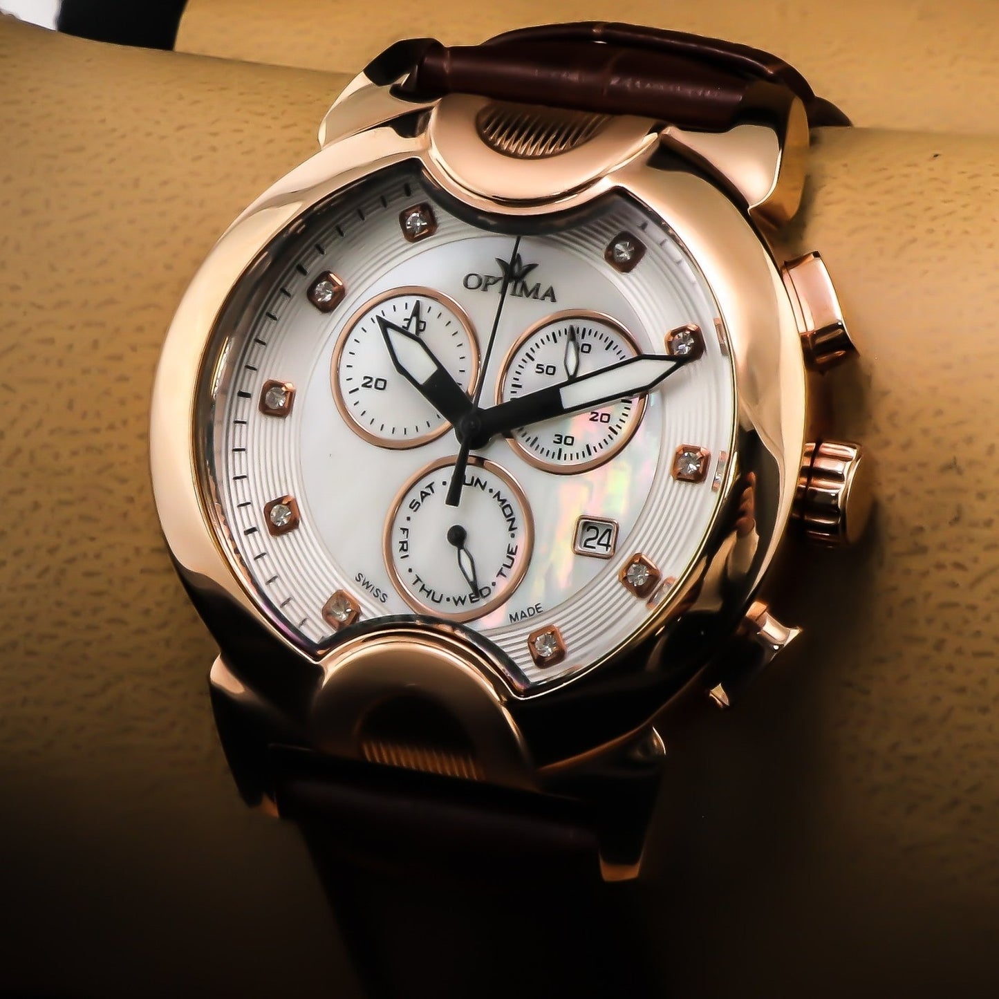 Optima • 45.9 mm •Swiss Chronograph Watch • Date SubDay • WR30MM • OSC233