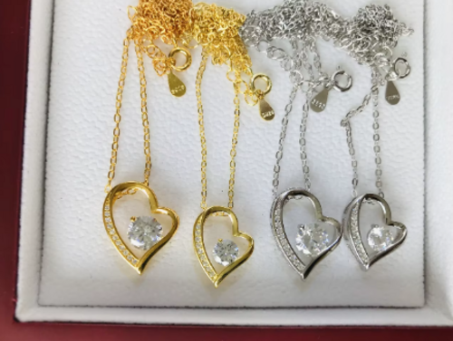 Heart Classic Zircon • Forever Love • Stainless Steel Jewelry Necklace